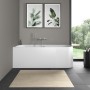 Baignoire Duravit Happy D.2 rectangle 180 x 80 cm, avec tablier en acrylique intégré - vue détaillée