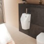hansgrohe EluPura Original S Urinal mit Zulauf von oben und Ablauf nach unten/hinten spülrandlos - technische Ansicht