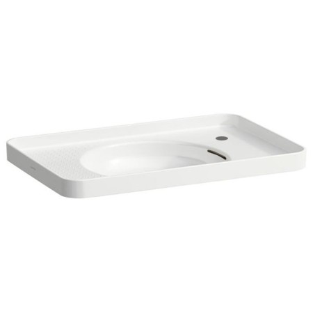 Évier encastrable LAUFEN Val 55 x 36 cm avec trou de robinet à droite, avec trop-plein