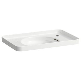 Évier encastré LAUFEN Val 55 x 36 cm avec trou de robinet à droite, avec trop-plein