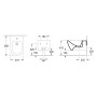 Villeroy & Boch Taro Bidet, wandhängend, 37,5 x 56,5 cm