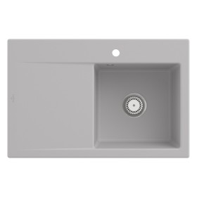 Villeroy & Boch Subway Style 45 Einbauspüle, Ablaufgarnitur mit Handbetätigung, Becken rechts