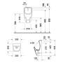 Duravit No. 1 Urinal, Rimless, ohne Fliege, Zulauf von hinten - Detailansicht