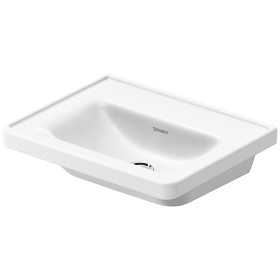 Lavabo Duravit D-Neo 50 cm, sans trou de robinet, sans trop-plein