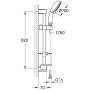 GROHE Tempesta Rustic 100 Brausestangenset 4 Strahlarten - Detailansicht