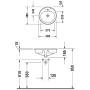 Lavabo encastrable Duravit Manua 48 cm - vue détaillée