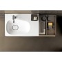 Lavabo Geberit Citterio avec plateau à droite, 90 cm - vue détaillée