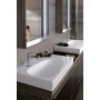 Lavabo Geberit Citterio avec plateau à droite, 90 cm - vue technique