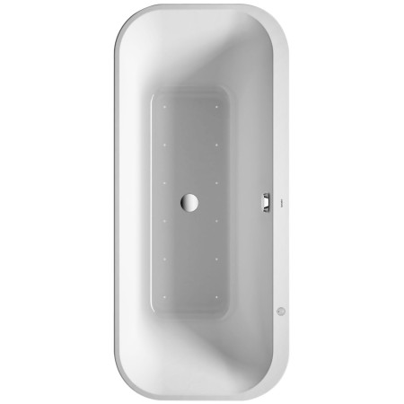 Vasca idromassaggio Duravit Happy D.2 Plus 180 x 80 cm, autoportante, con sistema Air