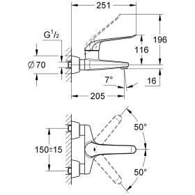 GROHE Euroeco Special Einhand-Waschtischbatterie