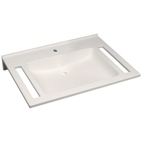 Lavabo Geberit Publica 70 x 55 cm avec 1 trou de robinet au milieu