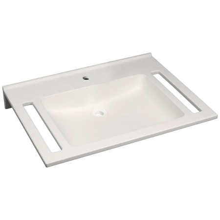 Lavabo Geberit Publica 70 x 55 cm avec 1 trou de robinet au milieu