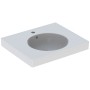 Lavabo Geberit Preciosa II 60 x 50 cm avec trou pour robinet et trop-plein