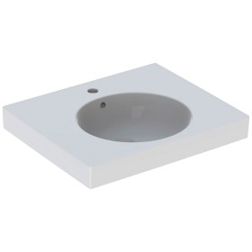 Geberit Preciosa II 60 x 50 cm avec trou de robinet et trop-plein