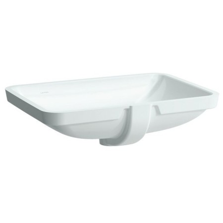 Lavabo encastré LAUFEN PRO S par le bas 59,5 cm, sans trou de robinet, avec trop-plein