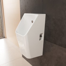 hansgrohe EluPura Original Q Urinal mit Zulauf von hinten und Ablauf nach unten/hinten spülrandlos