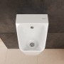 hansgrohe EluPura Original Q Urinal mit Zulauf von hinten und Ablauf nach unten/hinten spülrandlos - technische Ansicht
