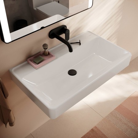 hansgrohe Xanuia Q Lavabo 800/480 senza foro per rubinetto né troppo pieno, SmartClean