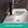 Robinet de lavabo hansgrohe Vernis Blend 190 avec vidage à tirette - vue détaillée