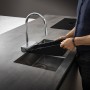 Miscelatore monocomando per cucina hansgrohe Aquno Select M81 170, doccetta estraibile, 3 getti - vista tecnica