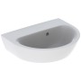 Lavabo Geberit Renova 45 x 36 cm sans trou de robinet avec trop-plein