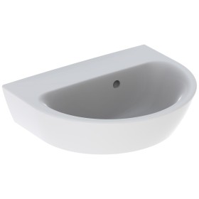 Lavabo Geberit Renova 45 x 36 cm sans trou de robinet avec trop-plein
