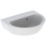 Lavabo Geberit Renova 45 x 36 cm sans trou de robinet avec trop-plein