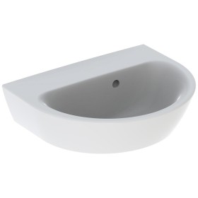 Lavabo Geberit Renova 45 x 36 cm sans trou de robinet avec trop-plein