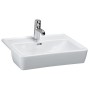 Lavabo encastré à moitié LAUFEN PRO A 56 x 44 cm, avec 1 trou de robinet