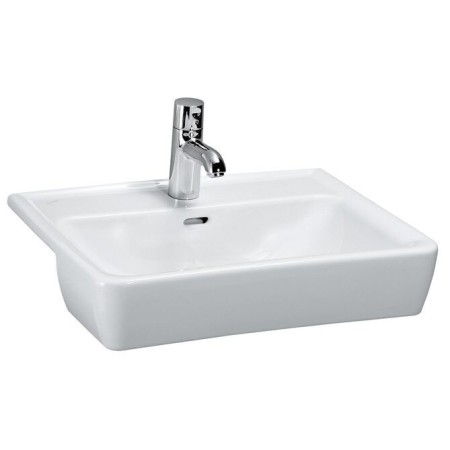 Lavabo encastré à moitié LAUFEN PRO A 56 x 44 cm, avec 1 trou de robinet