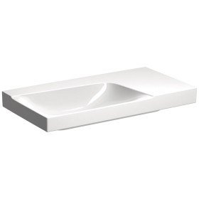 Vasques Geberit Xeno² 90 cm avec tablette à droite, sans trou de robinet
