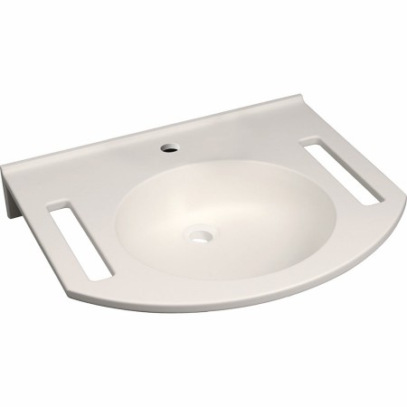 Lavabo Geberit Publica 60 x 55 cm avec 1 trou de robinet au centre