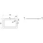 Receveur de douche LAUFEN Platina XXL 120 x 80 cm sans Antislip - vue détaillée