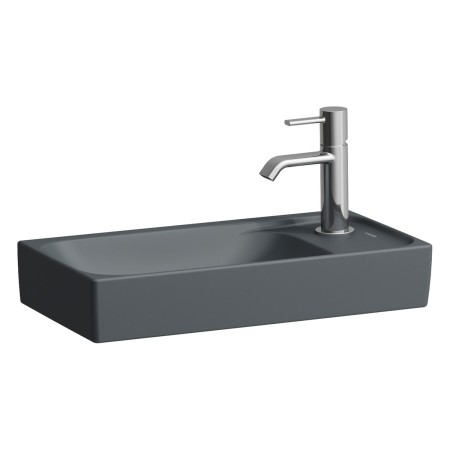 Lavabo LAUFEN MEDA 46 x 23,5 cm, sans trou de robinet ni trop-plein, vasque à gauche