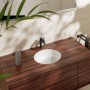 Lavabo sottopiano rotondo hansgrohe Xuniva S Ø 35 cm, con troppopieno - vista dettagliata