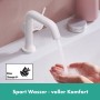 Rubinetto monocomando per lavabo hansgrohe Tecturis S 110 Fine CoolStart risparmio idrico+ senza tappo - vista tecnica