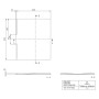 Receveur de douche Villeroy & Boch Wallway 120 x 100 x 3 cm - photo produit