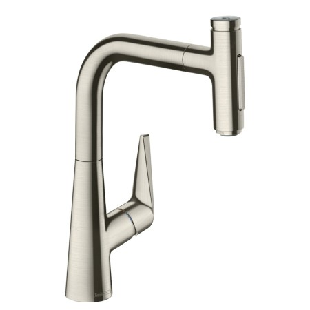 hansgrohe Talis Select M51 Miscelatore monocomando da cucina 220, doccetta estraibile, 2 getti