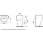 LAUFEN Lavabo Alessi 52 cm avec valve de vidange, sans trop-plein