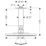 GROHE Rainshower Cosmopolitan 310 Kopfbrause mit Durchflusskonstanthalter