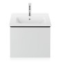 Meuble-lavabo Duravit ME by Starck 53 cm sans trou de robinet - vue technique