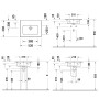 Duravit ME by Starck Lavabo meuble 53 cm sans trou de robinet - photo produit