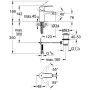 GROHE Eurostyle Cosmopolitan Einhand-Bidetbatterie, DN 15 - Detailansicht