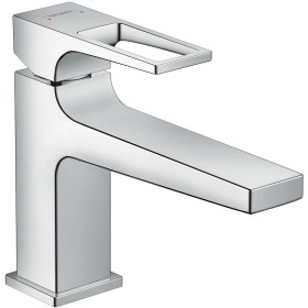 Miscelatore monocomando per lavabo hansgrohe Metropol 100 con maniglia a forma di anello e scarico