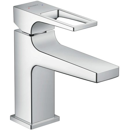 Miscelatore monocomando per lavabo hansgrohe Metropol 100 con maniglia ad arco e scarico Push-Open