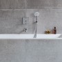 Duravit C.1 Einhebel-Wannenmischer Unterputz mit eckiger Rosette für 2 Verbraucher - Detailansicht