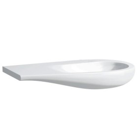 LAUFEN Alessi Lavabo encastrable 90 x 50 cm, sans trou de robinet, avec étagère à gauche