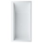 Vasca rettangolare LAUFEN Kartell 170 x 86 cm, autoportante con testata destra - vista dettagliata