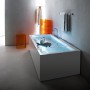 Vasca rettangolare LAUFEN Kartell 170 x 86 cm, autoportante con testata destra - vista tecnica
