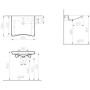 VitrA Conforma Waschtisch 65 x 56/52 cm mit Hahnloch, mit Überlauf - Detailansicht